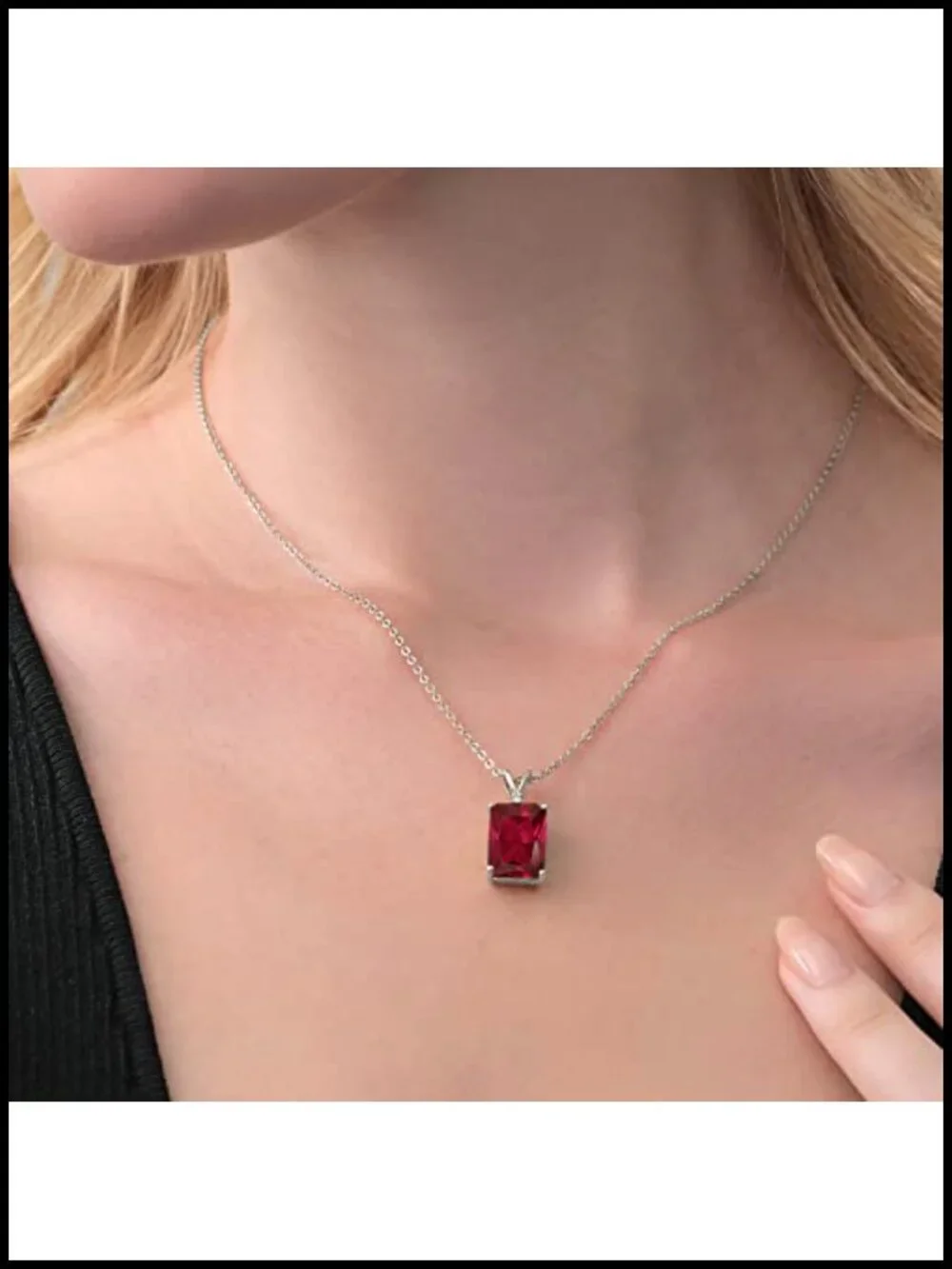 5-13 Cttw Gemstone Birthstone Pendant Necklace 925 Sterling Silver 18